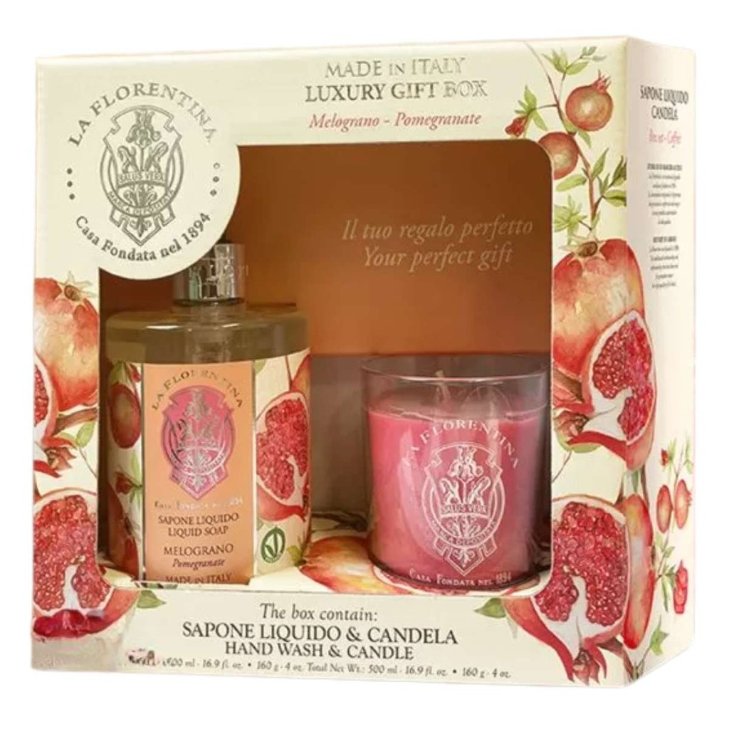 Kit Bell Relax La Florentina Pomegranate Sabonete + Vela