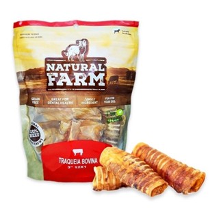 PETISCO PARA CAES TRAQUEIA BOVINA NATURAL FARM 12x1 em Oferta na Shopee