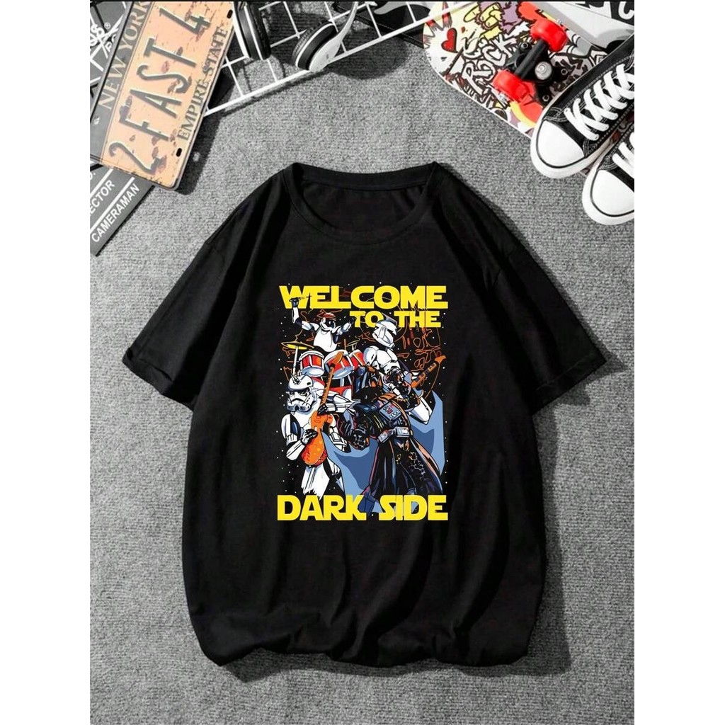 Camiseta Star Wars Filme Ficção Nave Espacial Unissex Masculino Streetwear Lançamento Envio Imediato