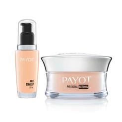 Kit Base Retinol Cor 25 + Pó Facial Retinol Iluminador Payot