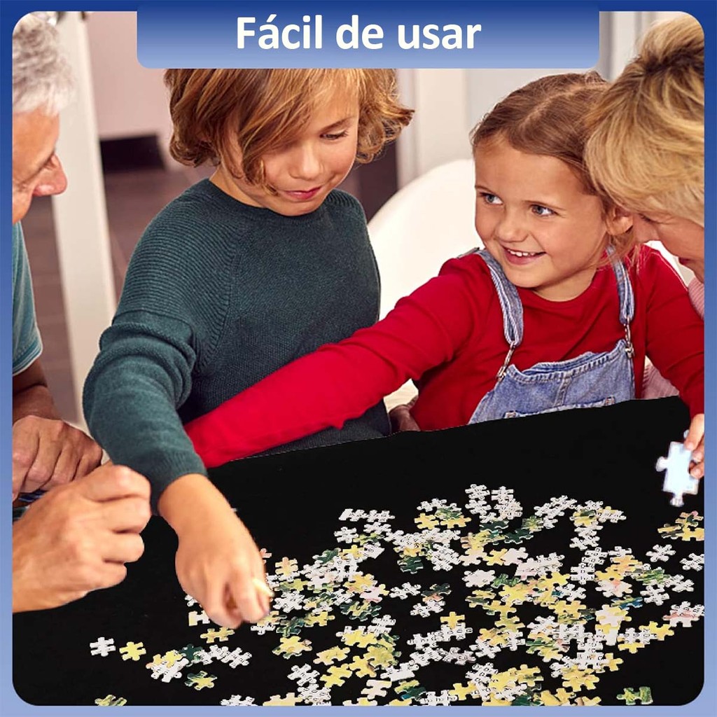 1/2 peças Porta Quebra Cabeça 2000 Peças, Tapete Dobrável, Porta Puzzle Antiderrapante,120x80cm,Feltro antiderrapante