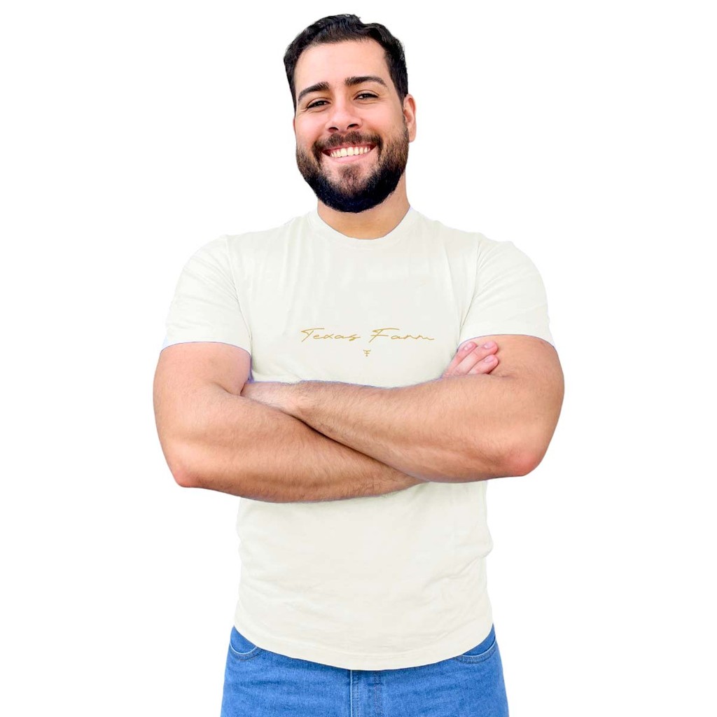 Camiseta T-Shirt Masculina Diversas Texas Farm Várias Estampas TX Farm Original Lançamento 2025