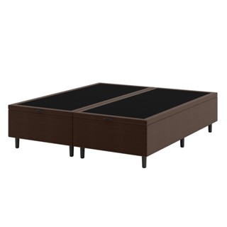 Base Box Baú Queen Hypnos 158x198x42 Marrom Umaflex em Oferta na Shopee