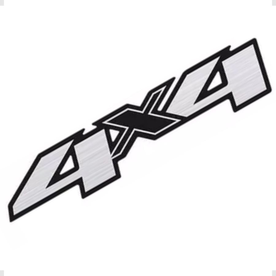 Emblema Adesivo 4x4 S10 2012 2013 2014 2015 2016 2017 2018 2019 2020 2021 2022 2023 2024  Aço Escovado