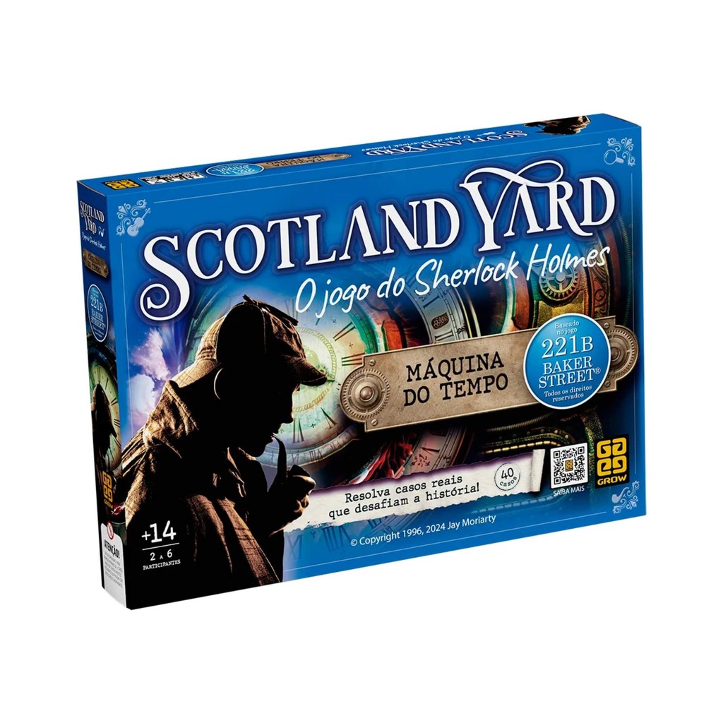 Jogo de Tabuleiro Scotland Yard Máquina do Tempo Grow - 03330 em Oferta na Shopee