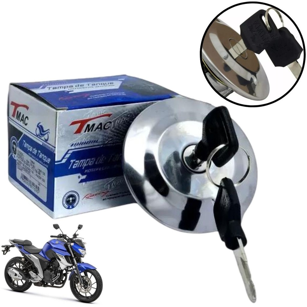 Tampa De Tanque Combustível Ybr 125 Factor 150 Fazer 150 Fazer 250 Lander 250 Xtz 125 Com Chaves em Oferta na Shopee