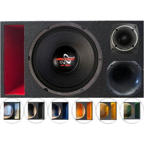 CAIXA TRIO DUTO RÉGUA COLORIDO ALTO FALANTE HARD POWER HP 550 TWEETER COMPET em Oferta na Shopee