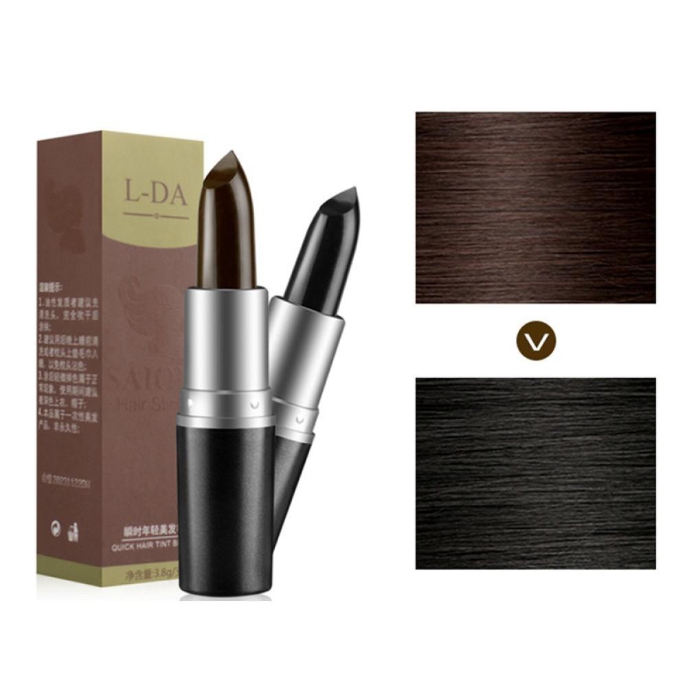 Batom Em Forma De Descartável Tintura Temporária Para Cobrir Cabelos Brancos em Oferta na Shopee