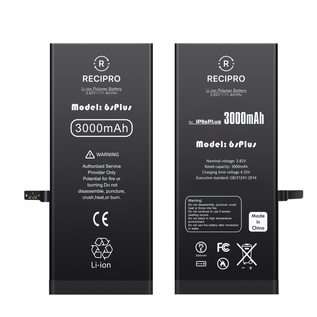 Bateria Original RECIPRO Para iPhone 6s Plus Mostra Saúde 100% Com capacidade de 3000mAh A1634