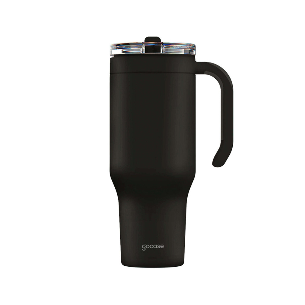 Copo Life Gocase 1180ml - Aço Inox, Tampa e Canudo Tritan, Isolamento a Vácuo, Bebidas Que...