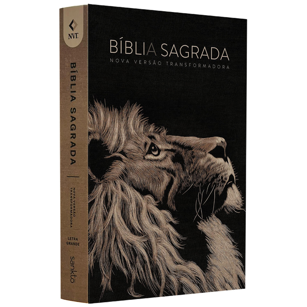 Bíblia Sagrada Lion Head | NVT | Letra Grande | Capa Dura - Books & Magazines
