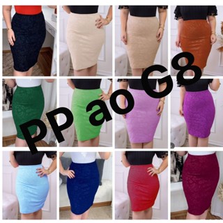 PP ao G4 - Saia Secretária - Moda Cristã Executiva Evangélica II em Oferta na Shopee