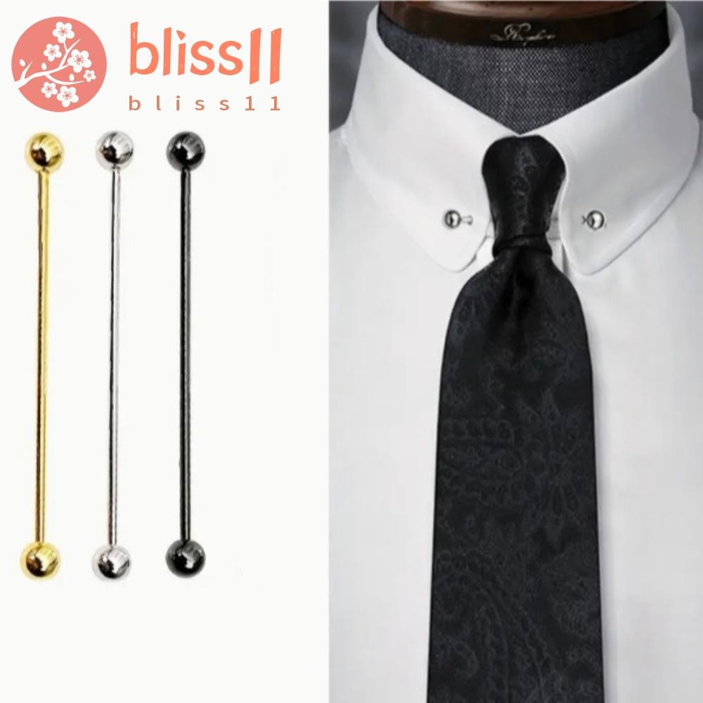 BLISS11 3 Peças De Botão De Colarinho , Pino De Gravata De Metal De Cobre , Fivela Masculina Com Fecho De Barra