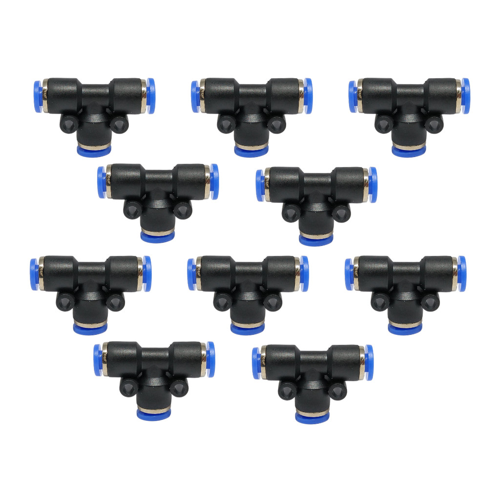 Conexão Engate Rápido Tee União Instantânea 12mm (Kit 10)