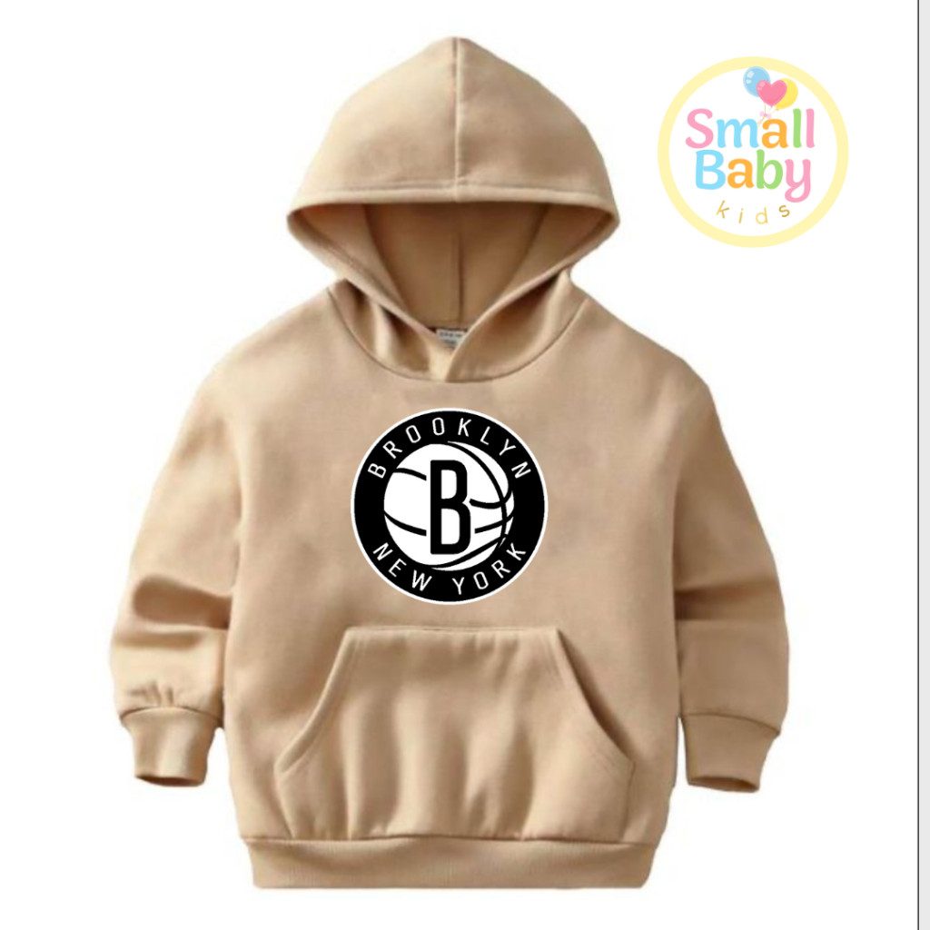 Blusa Moletom Infantil /Juvenil Unissex Times de Basquete USA Brooklyn New York