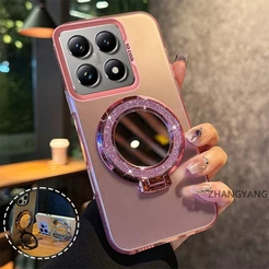 Capa Para Xiaomi 14T 14T Pro Transparente Espessante Banhada De Silicone À Prova De Choque De Telefone CCCCA12