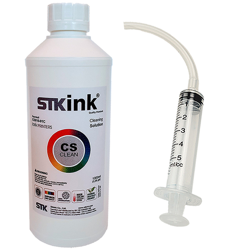 Kit 100ml Solução Clean Aplicável Cabeça de Impressão Epson