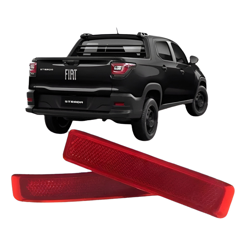 Refletor Parachoque Fiat Strada 2020 2021 2022 2023