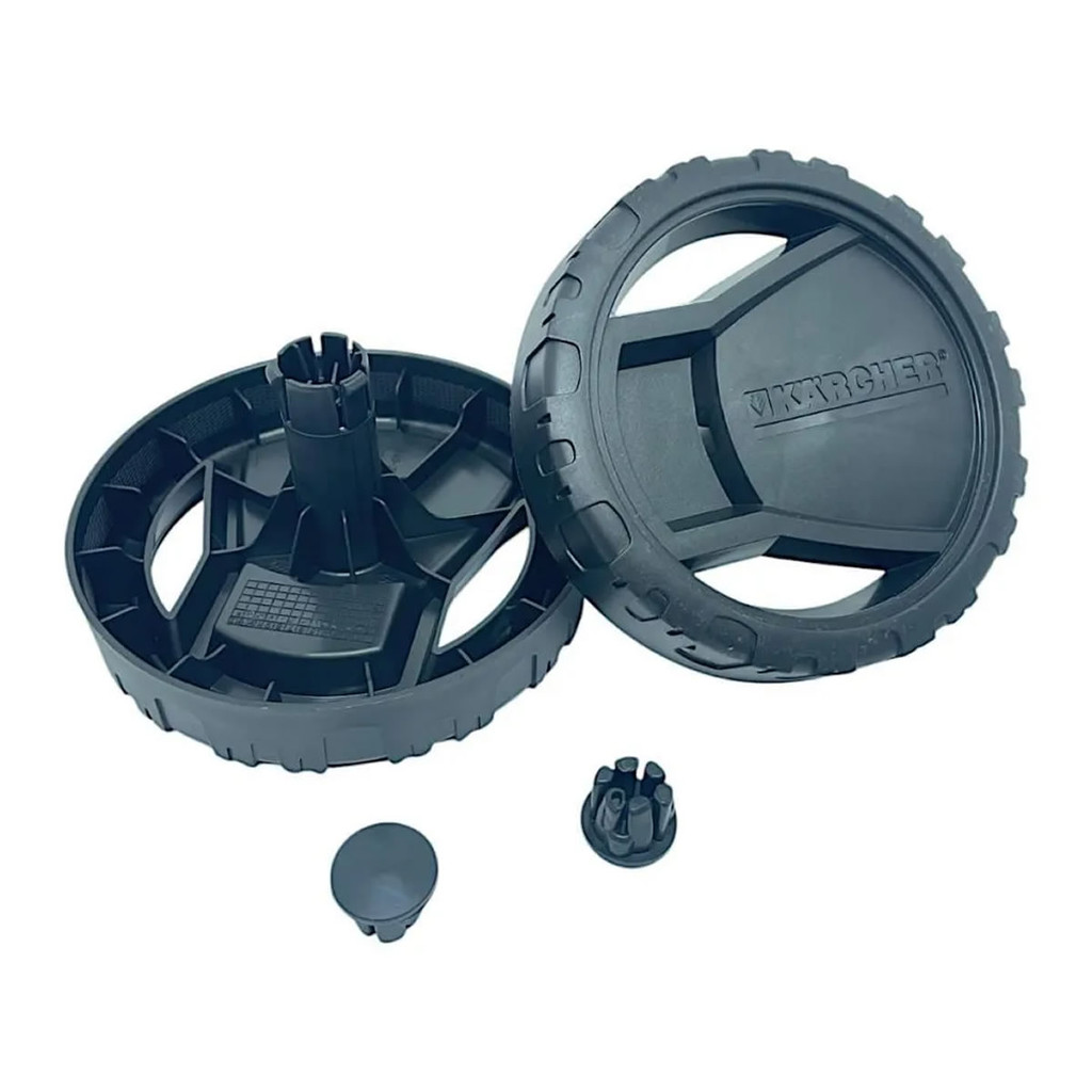 Par de Rodas Originais Karcher K330 K340 K3.30 Lavadora Alta Pressão - 9.303-695.0