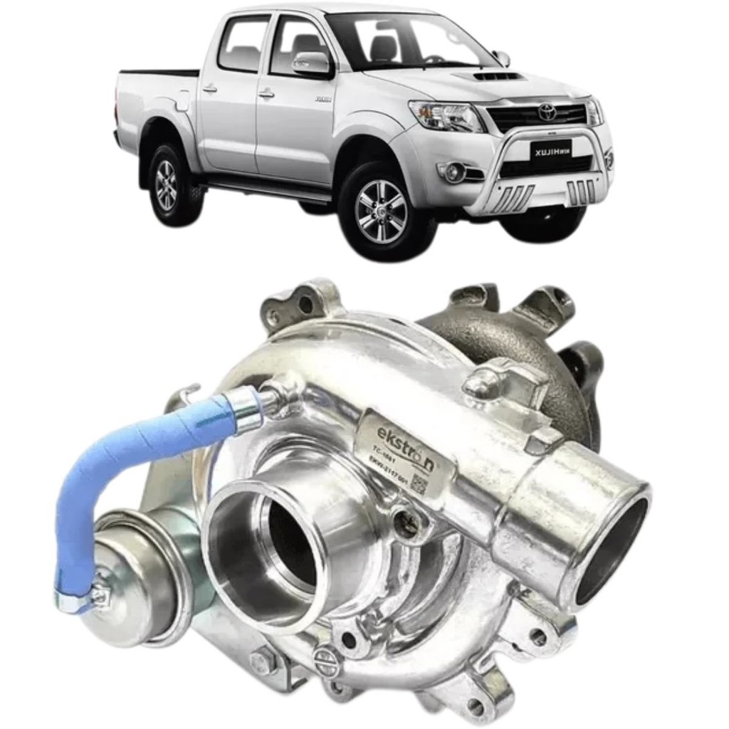 Turbina Turbo Compressor Toyota Hilux Pitbull 2.5 2KD-FTV Diesel Fresado 2005 2009 2011 2013 2015 em Oferta na Shopee