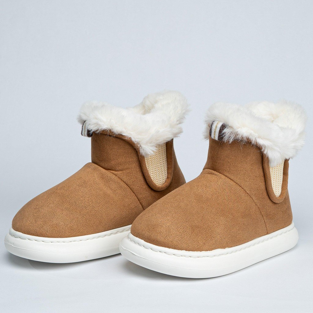 Pantufa Bota Feminina Flowfa Emma Caramelo em Oferta na Shopee