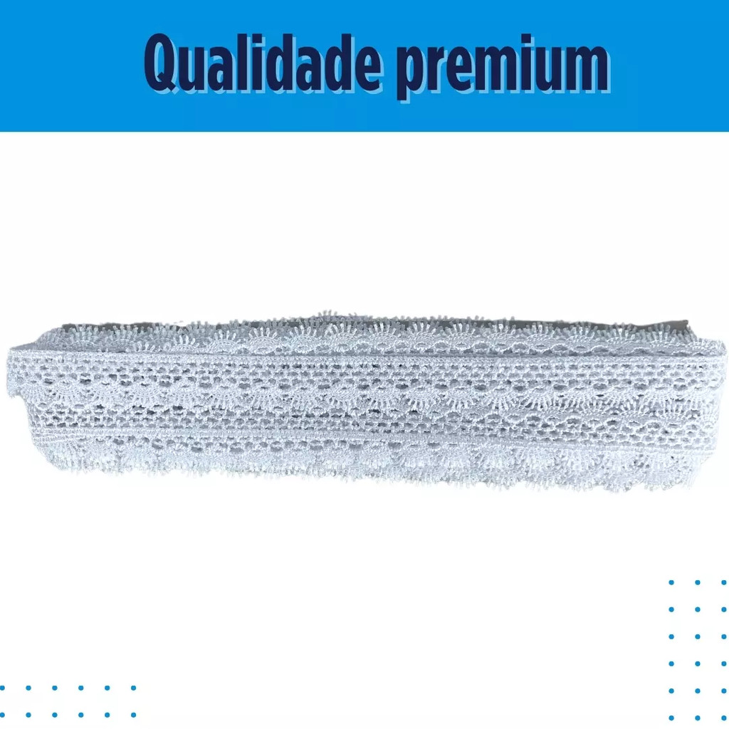 Renda Guipir CHL-428 2.0 Cm -  Rolo C/13.7 Metros Cor:Branco