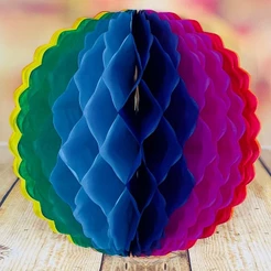 1~6 DECORAÇÃO BOLA COLORIDA 30CM 6132-BC-30 FESTA JUNINA (EX) (CHOCO)