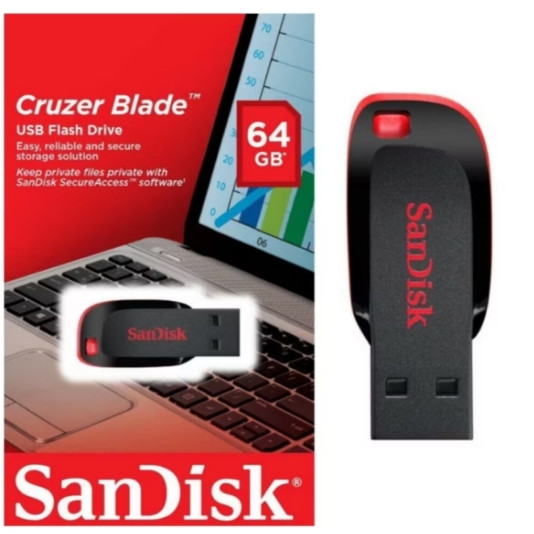 Pendrive Sandisk USB 8GB16GB 32GB 64GB 128GB Cruzer Lâmina 2.0 Flash Drive Memory Stick 4.5 original