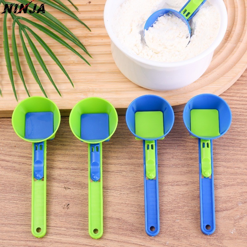 Colher Deslizante De Proteína Em Pó 1/2/4 Unidades-À Prova De Derramamento , Qualidade Alimentar-Funil De Medidora-De Co