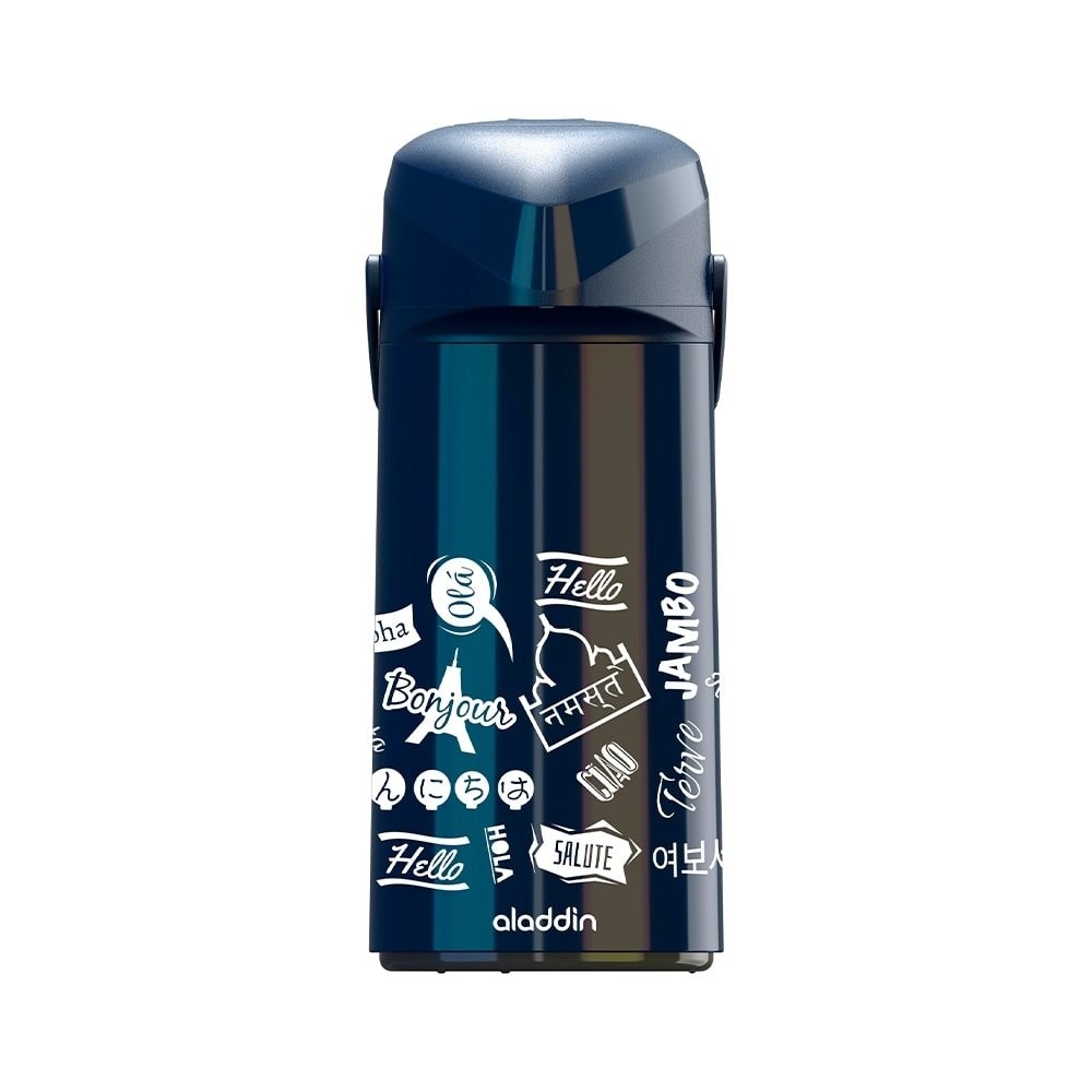 Garrafa Térmica Aladdin Massima 1,8 Litros SAJ 3888 Vermelha/ Azul Escuro