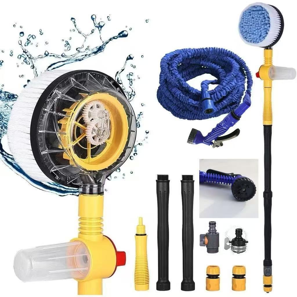 Escova Rotativa Automática para Lavagem de Carros e Vidros Limpeza Pesada com Rotação por Pressão d'Água