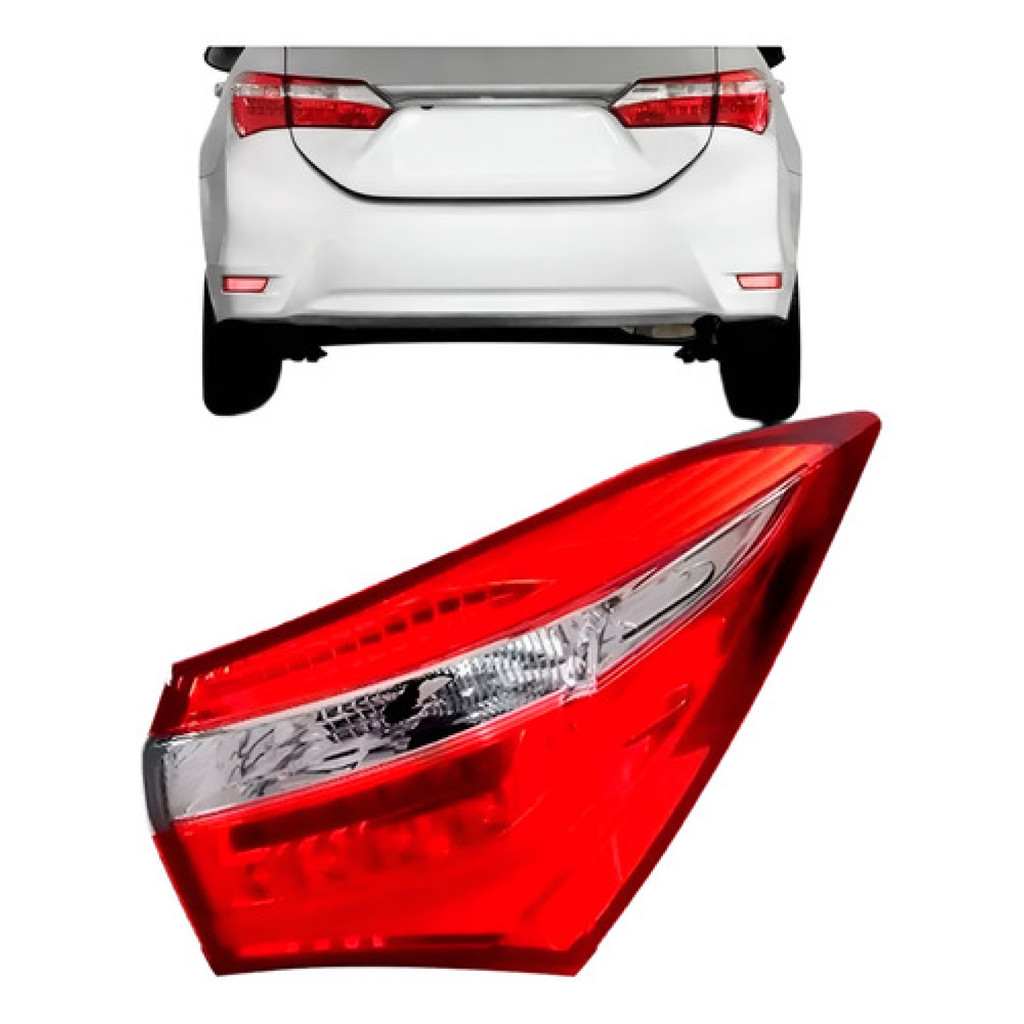 Lanterna Traseira Canto toyota Corolla 2014 2015 2016 2017 Com Led, excelente qualidade, produto novo, entrega imediata.