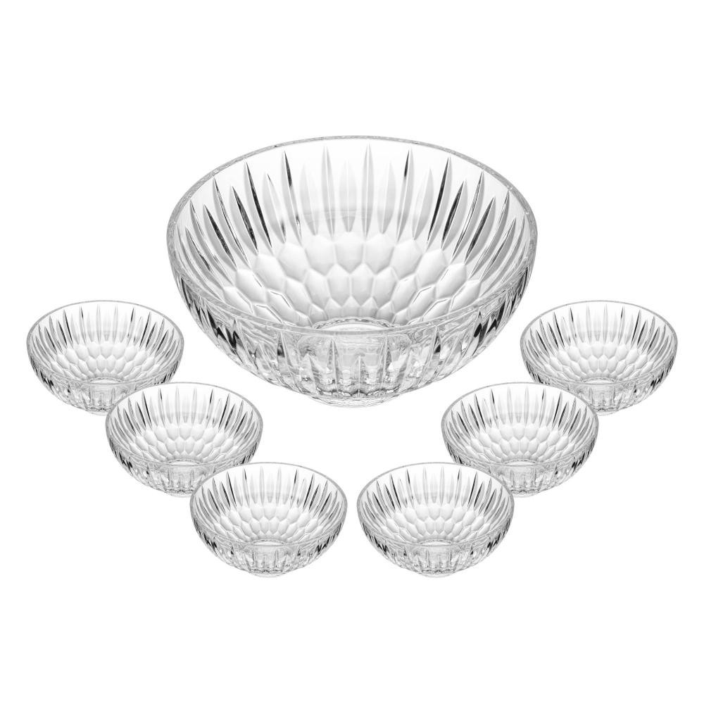 7 Peças Bowl com 6 Taças para Sobremesa de Vidro Moderna Raio Wolf em Oferta na Shopee