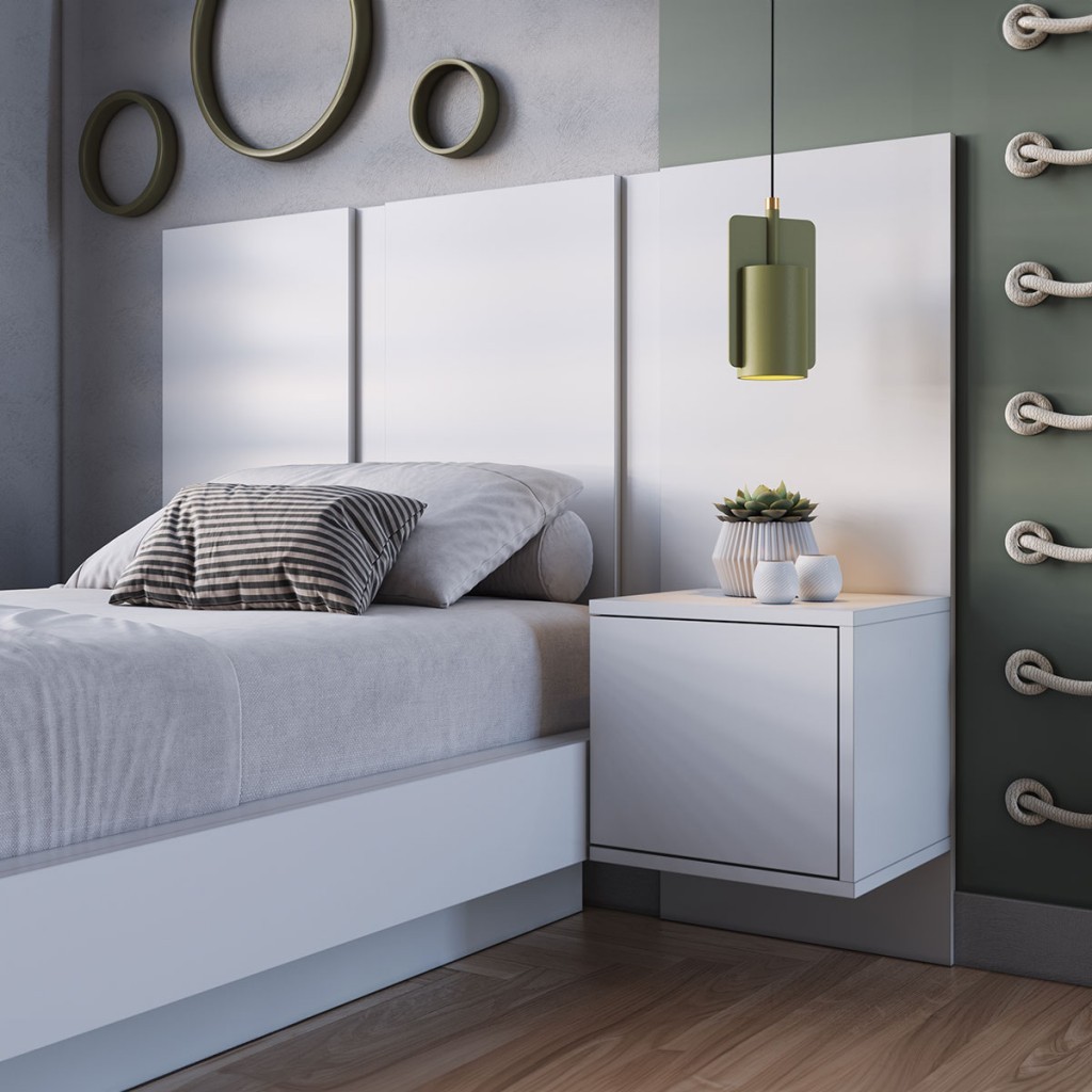 Cabeceira Solteiro Zurique 1 Porta em Oferta na Shopee