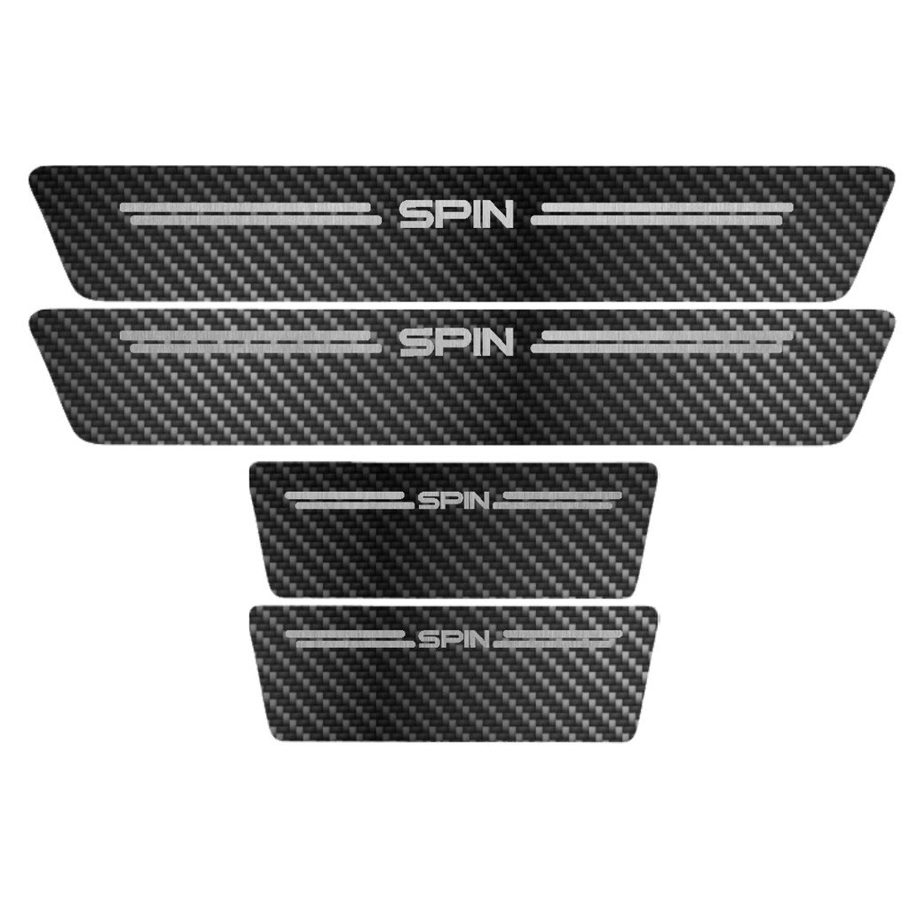 Kit Soleira Protetora Porta Premium Aço Carbono - Spin