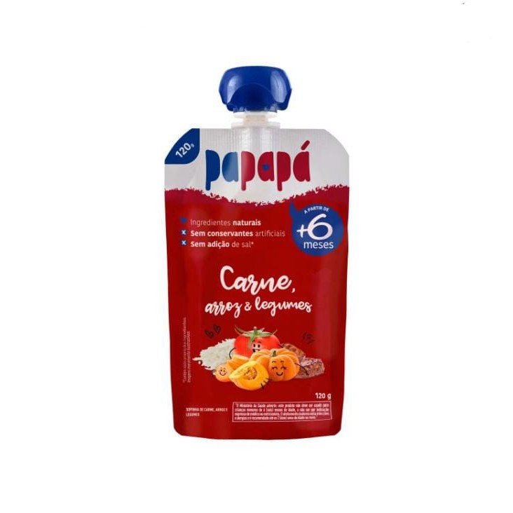 Papinha Papapa Carne Arroz Legumes 120g
