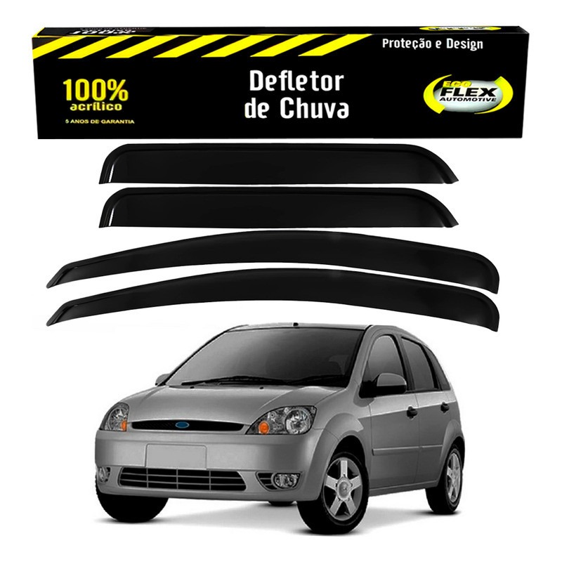 Calha Defletor Chuva Fiesta 1.0 1.6 4 Portas 2003 A 2006 em Oferta na Shopee