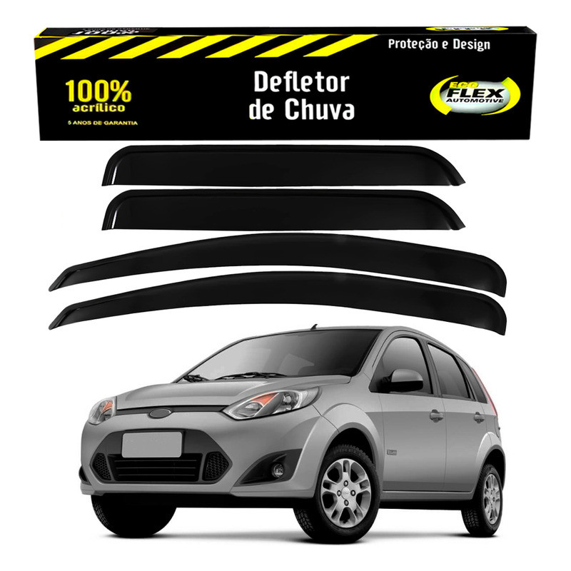 Calha Defletor Chuva Fiesta 1.0 1.6 4 Portas 2011 A 2014 em Oferta na Shopee