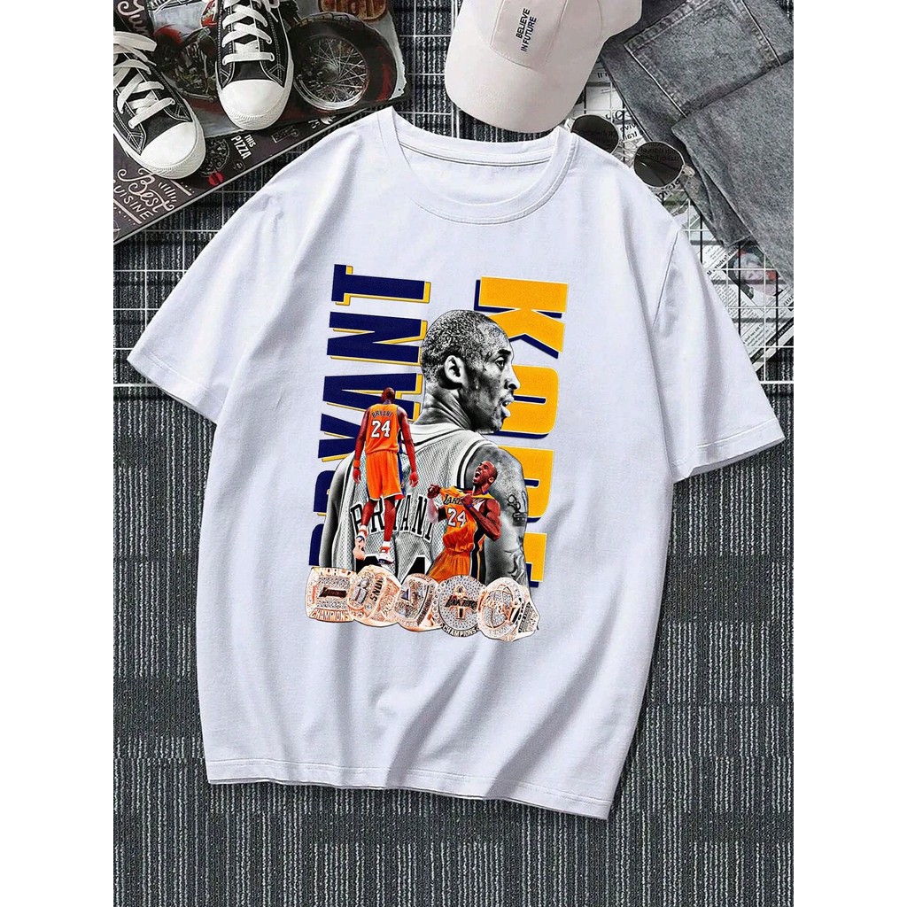 Camiseta Unissex Estampada Basquete Kobe Algodão