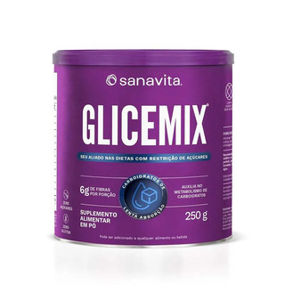 Glicemix da Sanavita Pote com 250g Sem Sabor em Oferta na Shopee