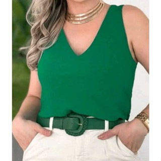 Blusa Feminina Alça Larga Tecido Duna Tendencia em Oferta na Shopee