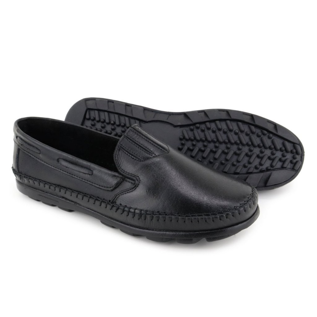 Mocassim Sapatilha Masculino em Couro Legitimo leve Confortável modelo clássico fácil calce