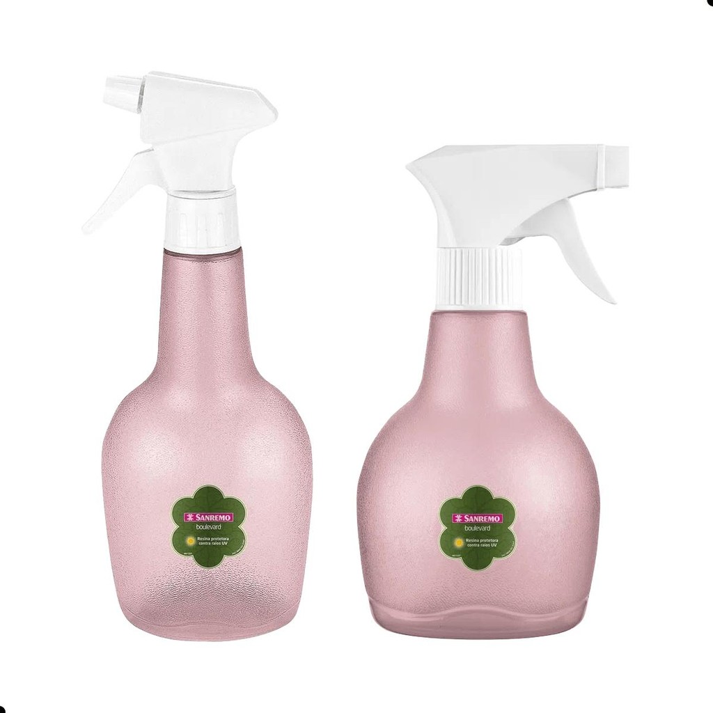 Kit Pulverizador Borrifador Spray 350ml e 580ml Rosa Sanremo em Oferta na Shopee