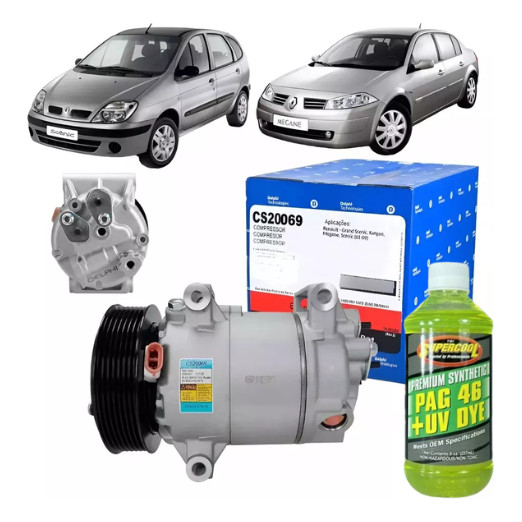 Compressor Ar Megane 1.6/2.0 2007 A 2012 Delphi + Óleo
