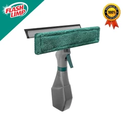 Mop Rodo Limpa Vidros Spray 3 em 1 Reservatorio 230 ml Verde Flash Limp FLP6384