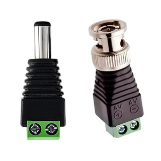 20 Conector Borne P4 10 Macho e 10 BNC Q9 Câmera e Fita Led
