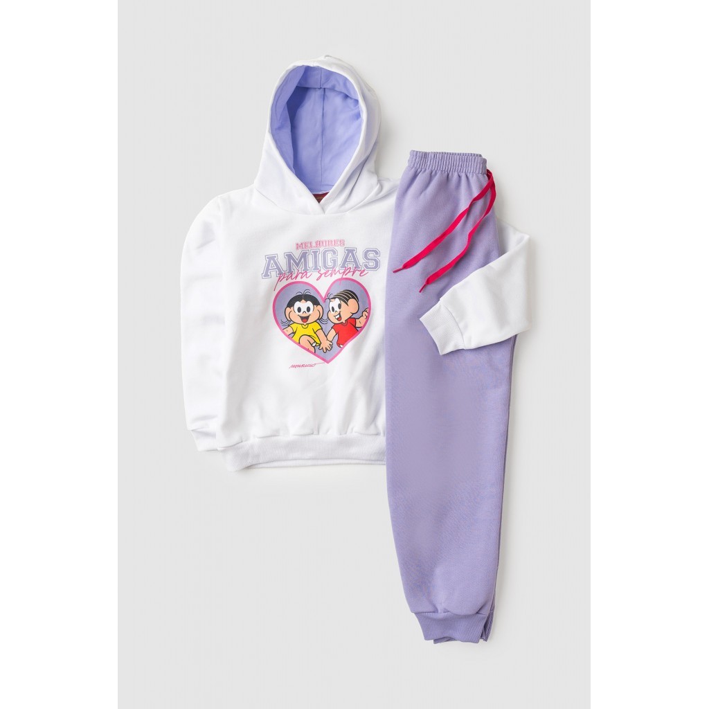 Conjunto Feminino Infantil Amor Da Amizade - Turma da Mônica em Oferta na Shopee