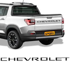 Faixa Traseira Chevrolet Montana 2022 Adesivo Resinado Preto