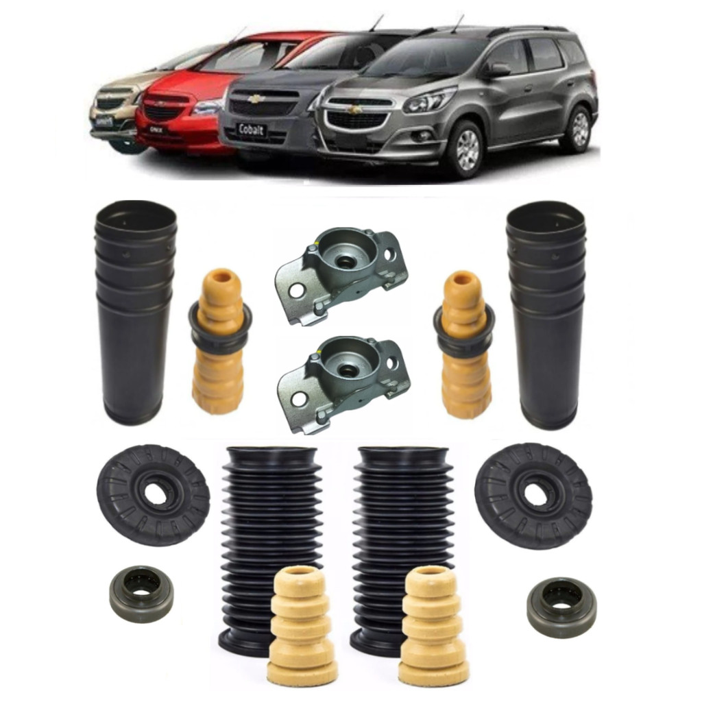Kit Batente Coxim Amortecedor Dianteiro Traseiro Spin Cobalt Onix Sonic Novo Prisma