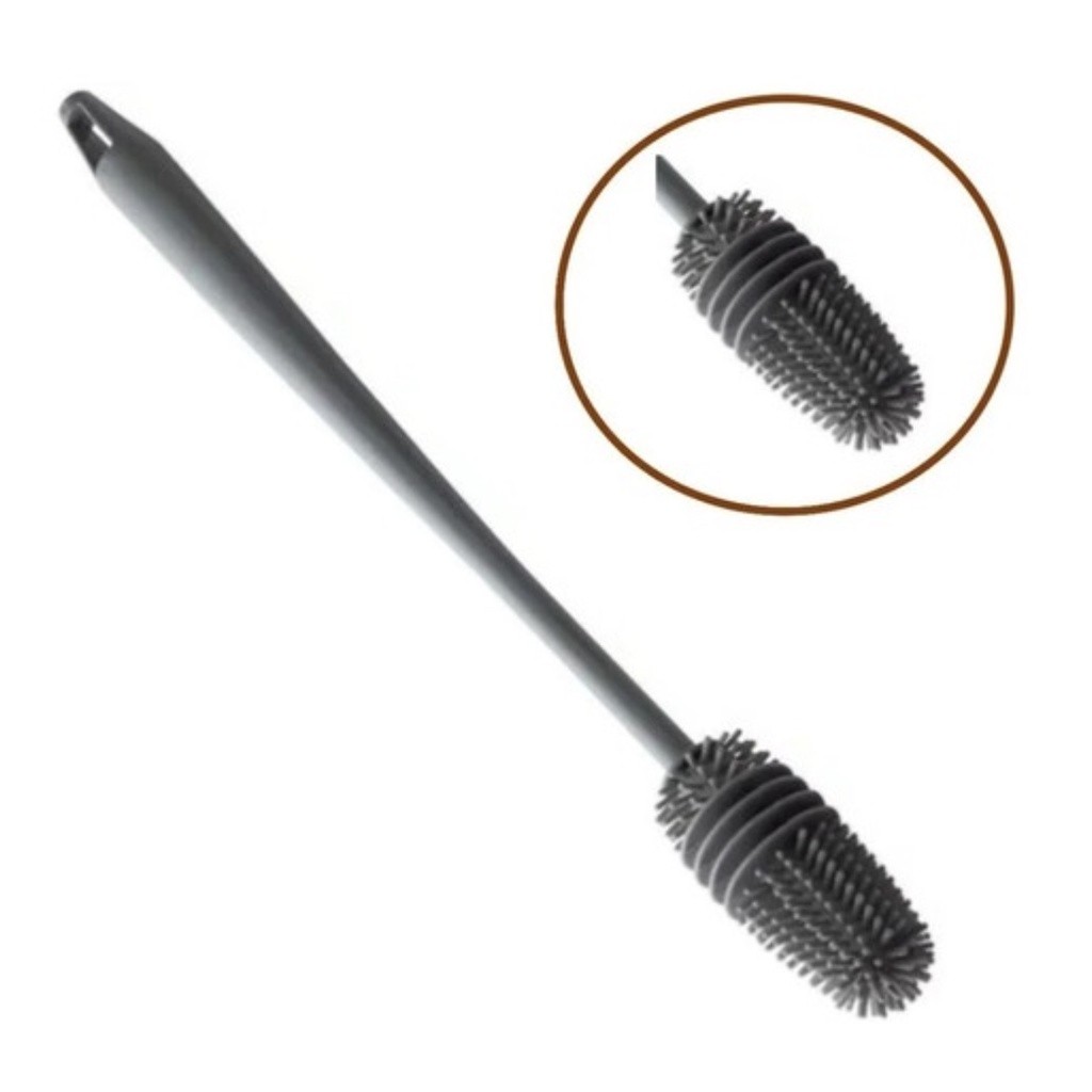Escova Silicone Especializada: Lava Garrafa Mamadeira, Copo e Taça com Eficiência